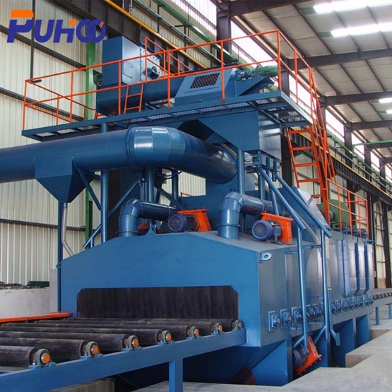 CE Certified Steel Plate H Beam Shot Blasting Machine