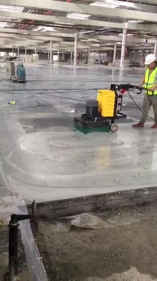 Marcher derrière le polisseur de béton meuleuse de sol électrique (DY